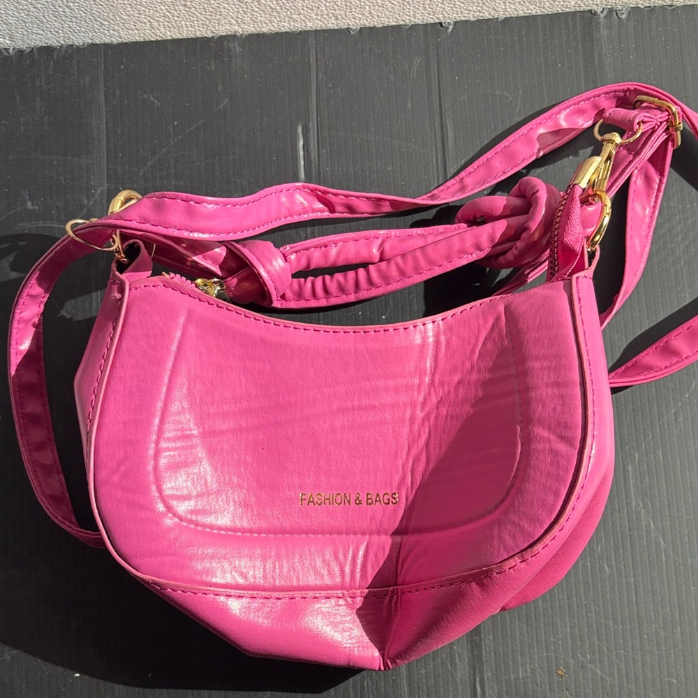 Pink Shoulder Bag by fashion and bags